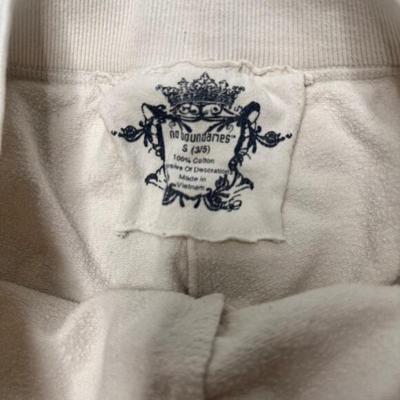 2000s Vintage White 100% Cotton Size Small Y2K Comfy & Stretchy Shorts Perfect - Picture 5 of 5